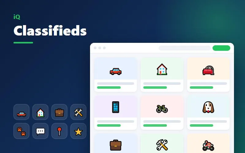 iQ Classifieds - Classified Ads Website Platform